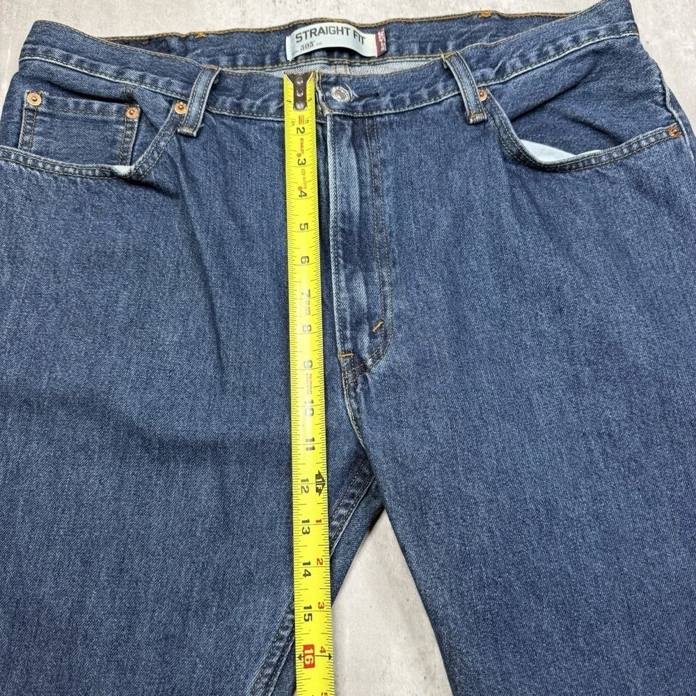 Vintage Y2K Levis 505 Jeans Mens 38x29 Med Wash Denim Straight Regular Fit USA